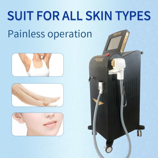 Diode Laser Hair Removal Machine With 808nm+755nm+1064nm Painless Fast Hair Removal
