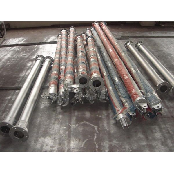 A Shape Tubular Gin Pole Transmission Line Stringing Tools Vertical Load 17-30kn