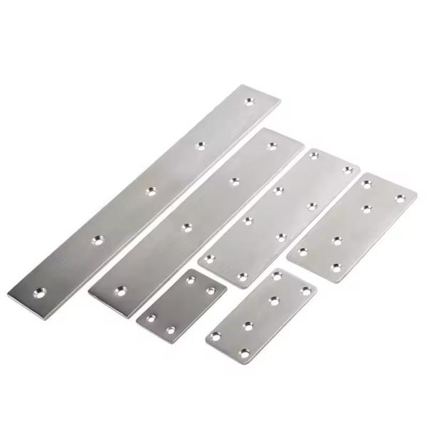Stamping Metal Bed Frame Support Parts Stainless Steel Iron Straight Piece Bracket