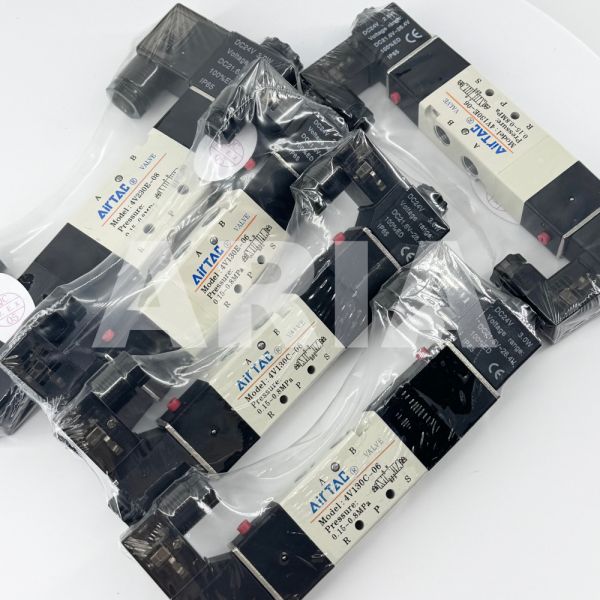 産業用電磁弁 4V120-06 DC12V AC110V エアタック 4V120-M5