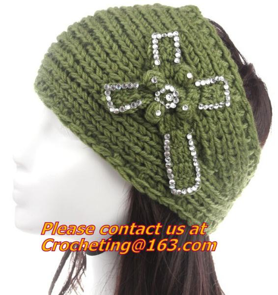 Best Winter Adult Children Warm Crochet Headbands Knitted Headbands Headwraps For Women