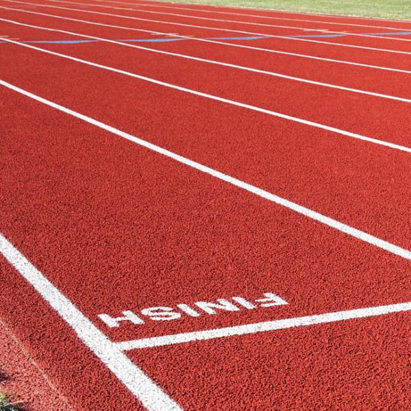 Durable Sandwich Running Track Eco Friendly Spray Coat Sports Flooring SBR