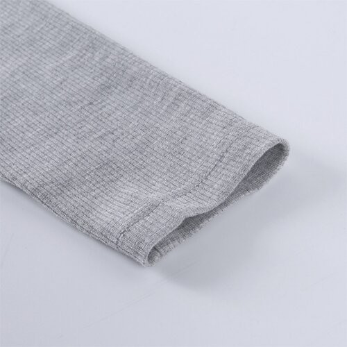 OEMmaufactory Autumn  New Slim Solid Sympotic cotton v-neck Long -sleeved Top