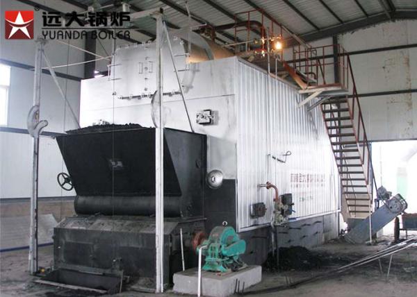 Automatic 4000Kg Rice Husk Fired Steam Boiler , Solid Fuel Biomass Boiler