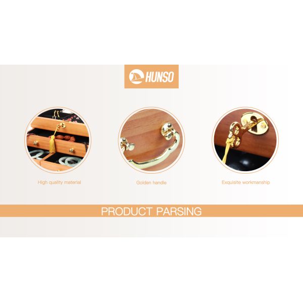 Fashional Jewelry Organizer Box Solid Wood Jewelry Customized Shape