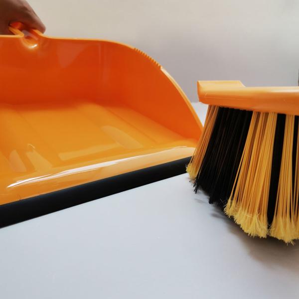 Heavy Duty Commercial 29x41x14.5cm Broom Dustpan And Brush Set Portable Dustpan Kit