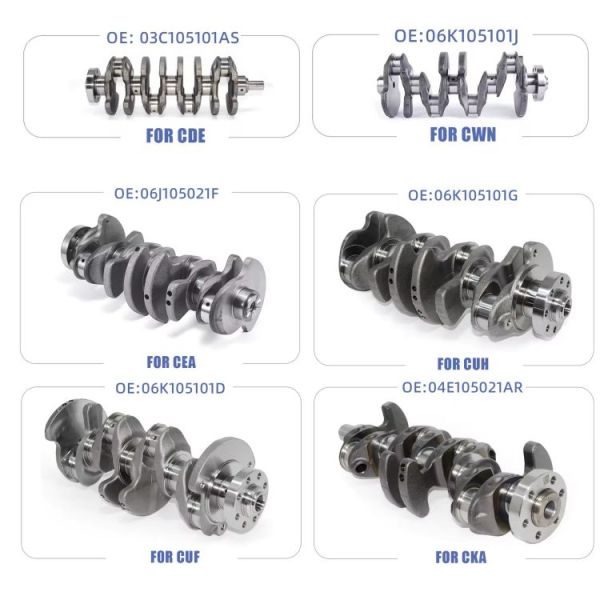 Metal 1.8L 4 Stroke Engine Crankshaft 06A105021 For Volkswagen Passat