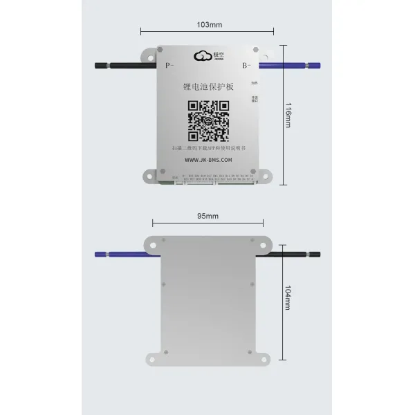 Jikong BMS Smart Active Balancer Bd4a24s4p Jkbms for Lithium Ion LiFePO4 Battery Pack