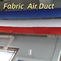 Tissu de conduit d'air de design industriel réduit en bruit, ignifuge et isolant sans fuite pour le sous-sol du gymnase