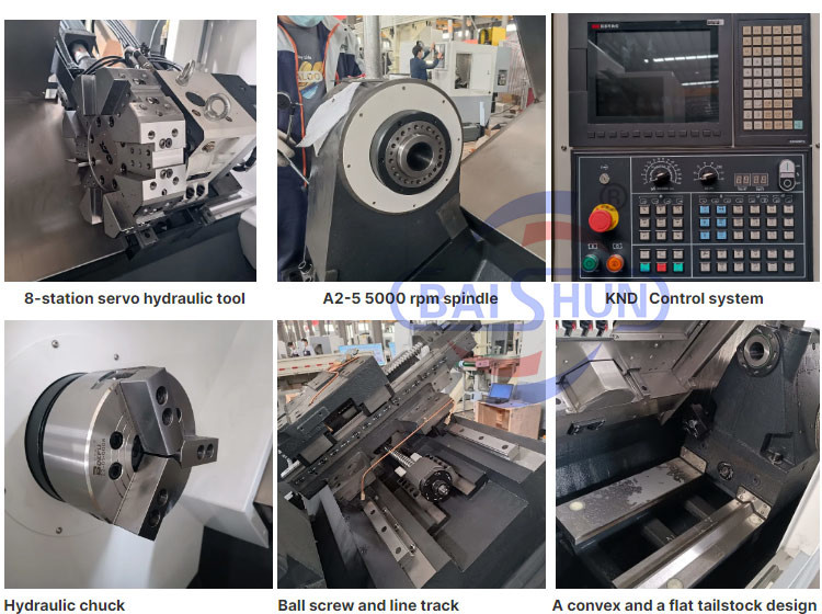 TCK560 Металлическая наклонная кровать CNC станка автоматическая высокая точность