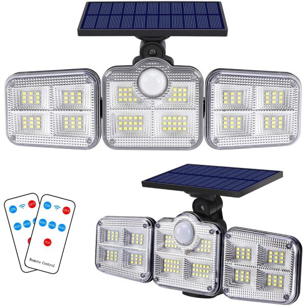 6500K 1.8W Outdoor LED Solar Lamp 270 Wide Angle 3.7V 2400mah