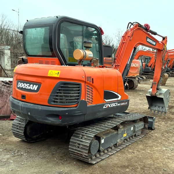 Korea Original Doosan DX60 Mini 6 Ton Used Excavator with 0.21 m3 Bucket Capacity 2019