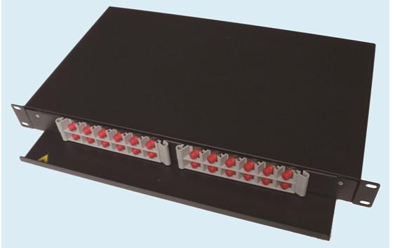 Rack Type Fiber Optic Termination1U 19” For Patch Panel Metal SC FC ST E2000 LC MU Connectors