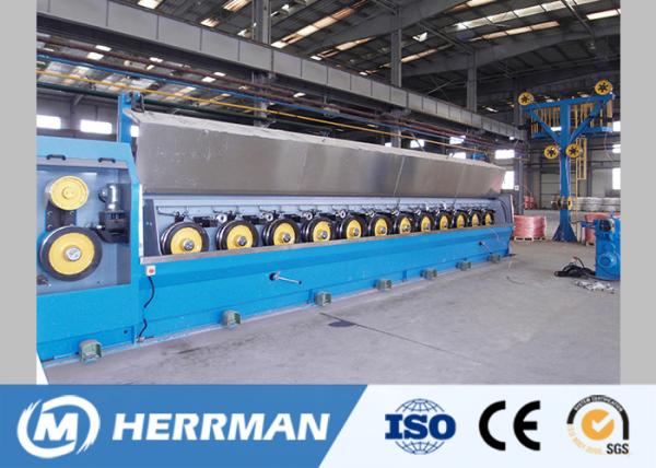 630mm Bobbin Aluminium Multi Wire Drawing Machine With Annealing Device