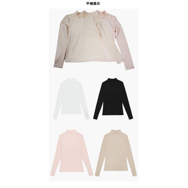 Hiking Cycling Long Sleeve Yoga Top Pullover With Build In Bra 220gsm