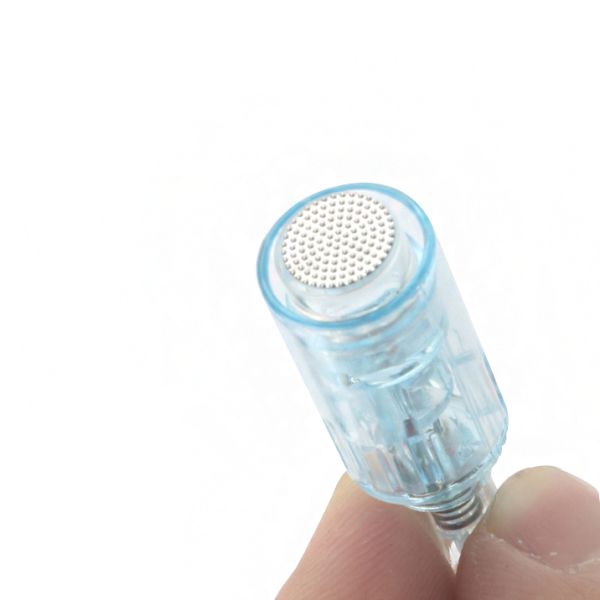 X5 Electric Derma Pen Stamp 9/12/36/42/Nano Needle Cartridges for Neck/Throat Target Area