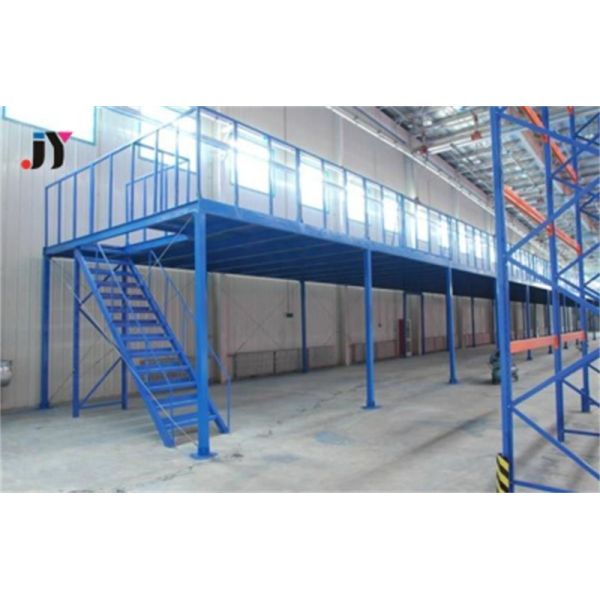 Portable Paint Coated Metal Frame Mezzanine Floor Platform for Warehouse Storage