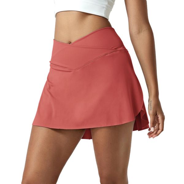 Factory Fashion Custom High Rise Plain Sport Tennis Skirt Dress with Side Pocket