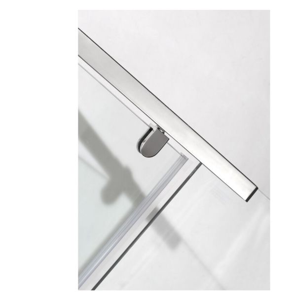 Застегнутая стеклянная дверь для душа в форме бриллианта без рамы