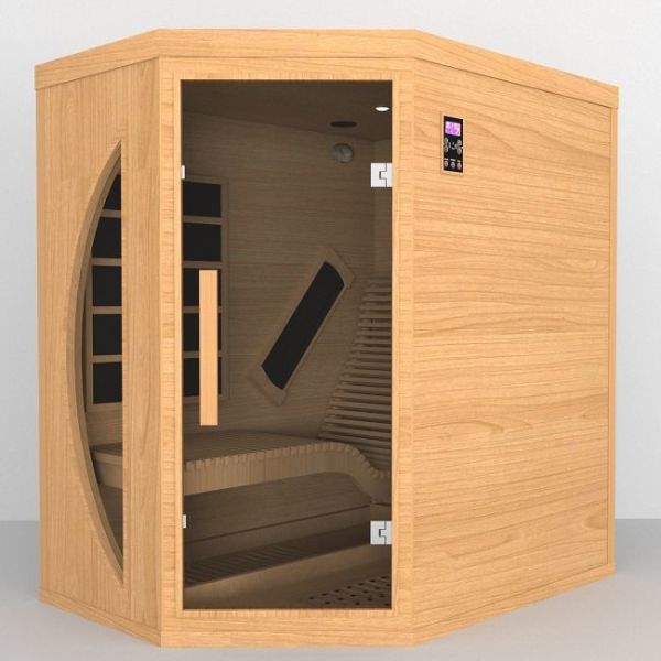 Hemlock 1 Person Home Use Lay Down Bench Far Infrared Sauna With Complete Heat