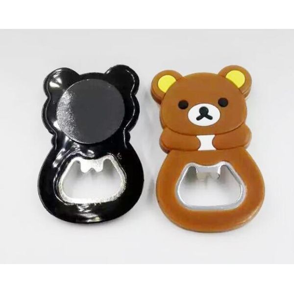 Funny Animal Shape Silicone Beer Bottle Opener For Tourist Souvenir Gifts