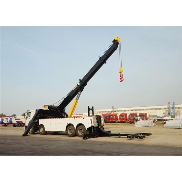 Heavy Duty Wrecker Tow Truck 8x4 12 Wheels 371hp 50tons 50T For Road Rescue