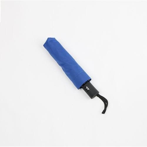 21 inch royal blue auto open close umbrella with black rubber coating plastic handle