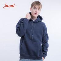 Hoodie 100% grosso do algodão de Pima do pulôver das partes superiores do Activewear dos homens com capa dos cordões