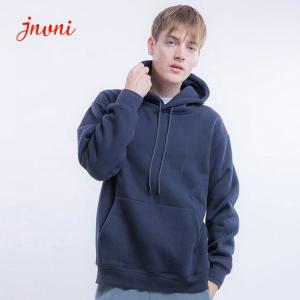 Thick Mens Activewear Tops Pullover 100% Pima Cotton Hoodie With Drawstrings