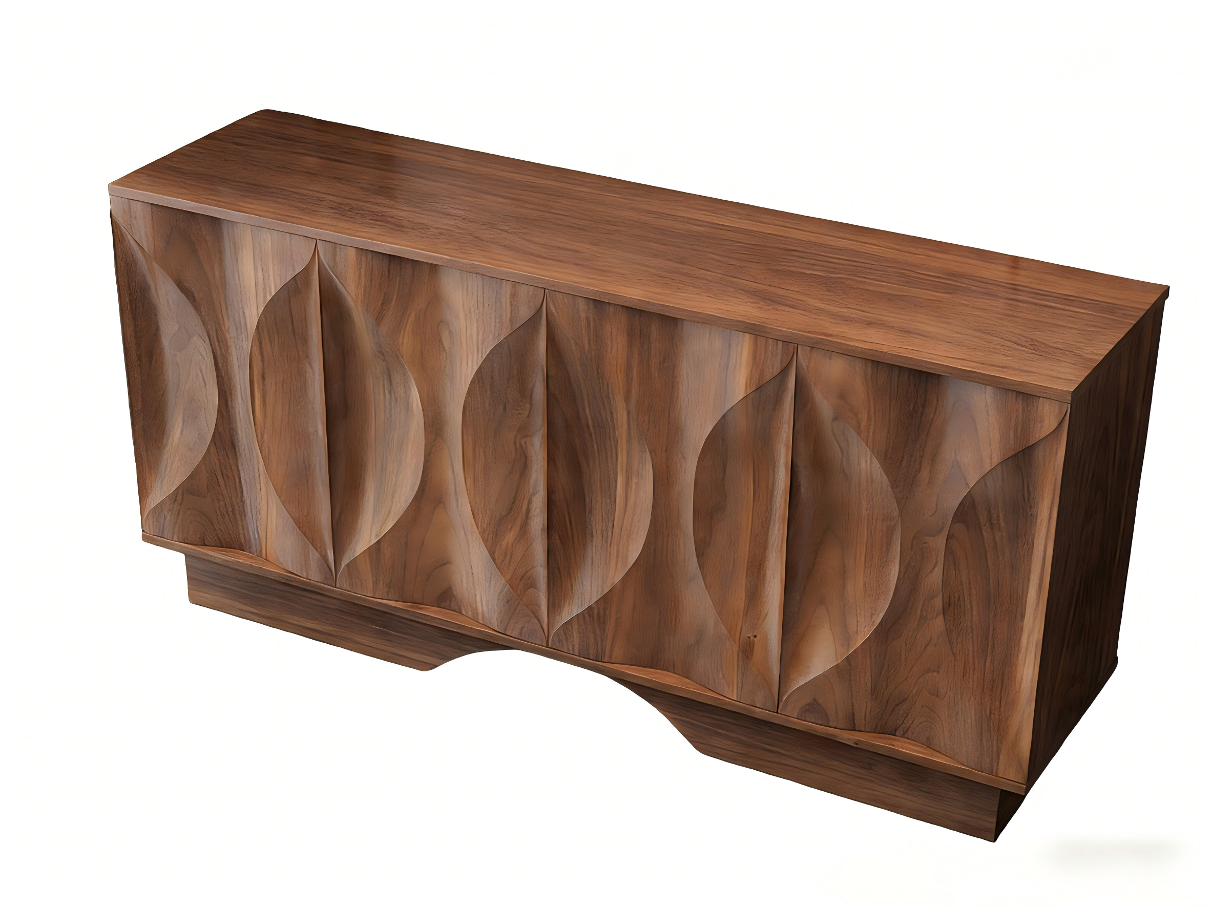 Foshan Factory Wood Sideboard Modern Cabinet Integrated Storage Cabinet Modern Simple Nordic Solid Wood Living Room Storage Tea Cabinet