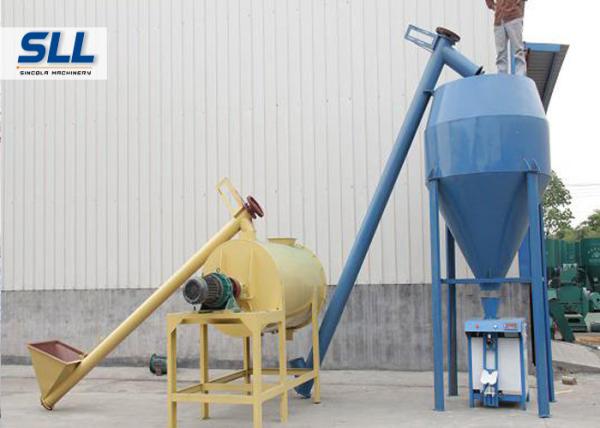 Automatic Feeding Dry Mix Mortar Production Line With River Sand Cement Fly Ash Material