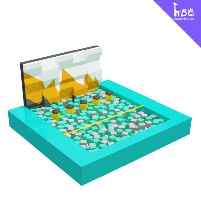 équipement de parc de trampolines commerciaux avec assemblage de piscine à éponge