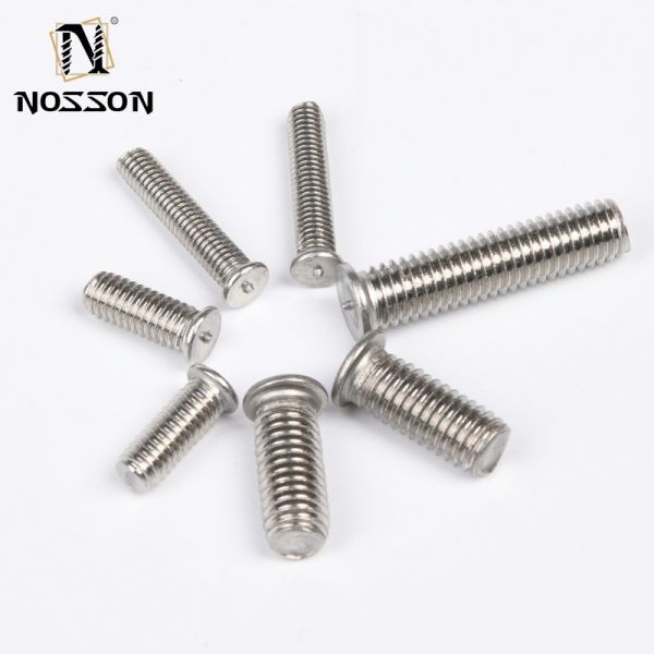 Industry Silver Finish M3 M4 M5 M6 M8 M10 Capacitor Discharge Carbon Steel Solder Point Nail Bolt Copper Plated Spot Welding Screw