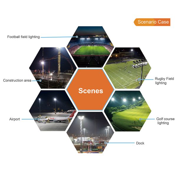 1000 Вт светодиодные спортивные огни 15 30 45 градусов Стадион спортивный корт освещение для архитектурного освещения