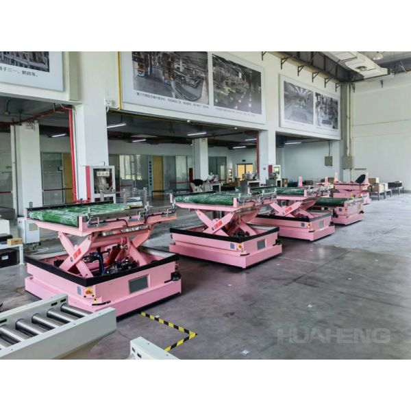 Steering Wheel AGV Car 120kg - 260kg AGV Trolley