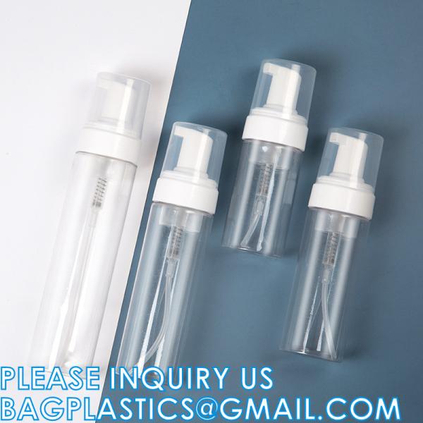 Foaming Dispenser Bottle, Travel Spray Bottle Container Cosmetics Bottle Transparent Dry Powder Spray Bottle