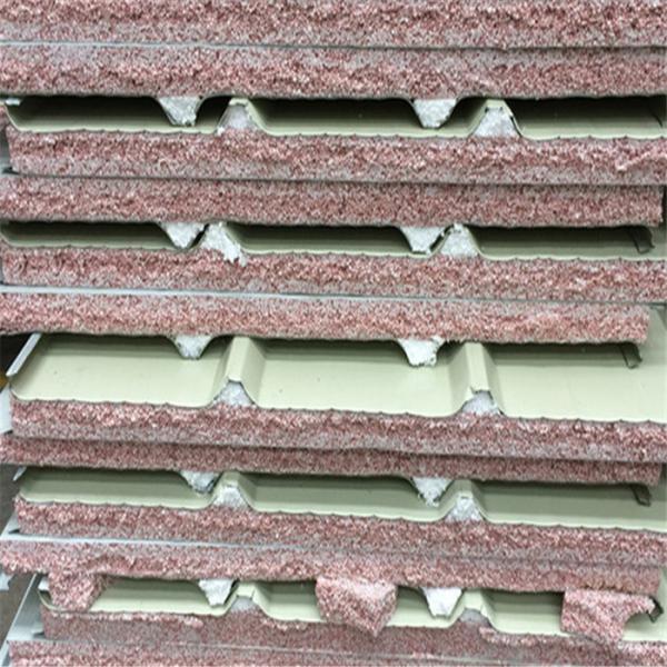 economical and pratical 50mm color steel TPS roof panel roofing price list philippines