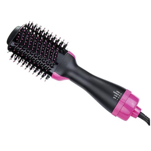 Ceramic Coating Nylon Pin Rotating Hot Hair Brush For Women