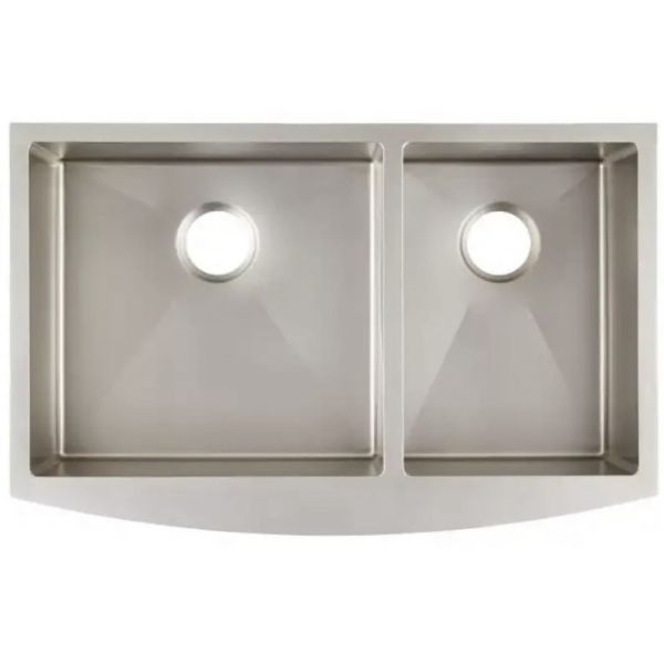 Modern Farmhouse Apron Front Stainless Steel 304 Double Bowl Kitchen Sink