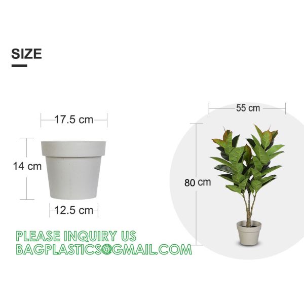 1.3m Potted Oak Tree Bonsai Faux House Plants For Home Decor Artificial Rubber Ficus Greenery Home Sets