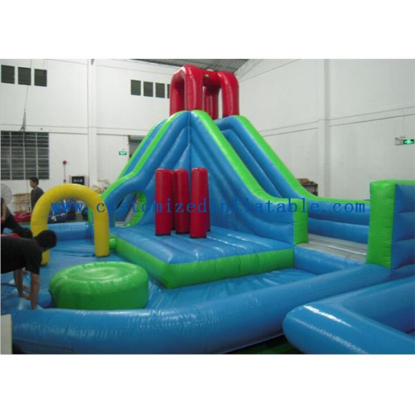 Kids Backyard Inflatable Water Slides Blow Up , Inflatable Outdoor Water Slides