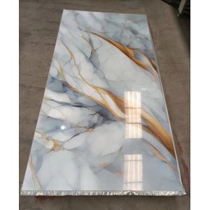 Glossy Marble Bamboo Charcoal Board Veneer Marble Fiber Wall Panel Bamboo