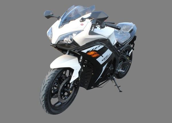 Gas Fuel Cool Cross Sport Motorcycles CGB 150cc Air Cooled Engine White Plastic Body