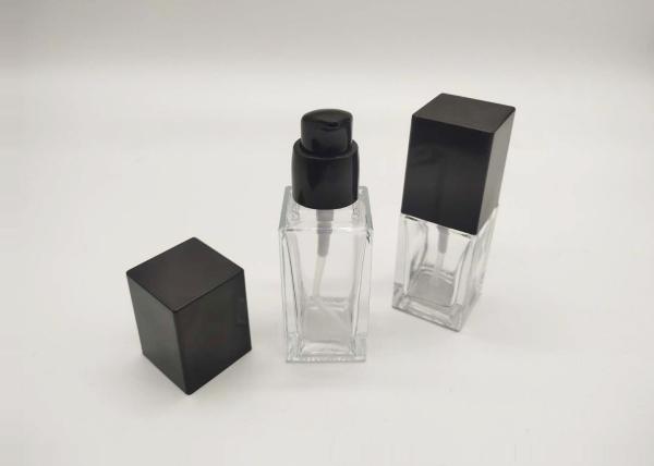 ISO Label Transparent 30ml 50ml Glass Cosmetic Bottles