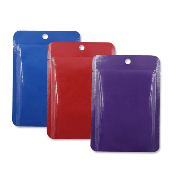 8*12cm Mylar Foil Mini Sacs Pour Capsule Pharmaceutique sac en papier d'aluminium fermeture à glissière