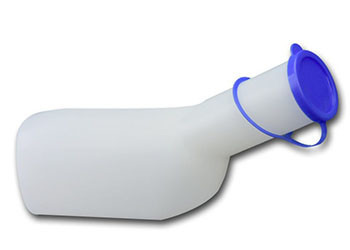 Portable male urinal with lid, Men's urinal,male urine bottle,disposable medical urinal 1000 ml