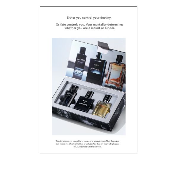 Fresh Florals Private Label Men's Luxury Collection Perfume Set Highly Customized Gift