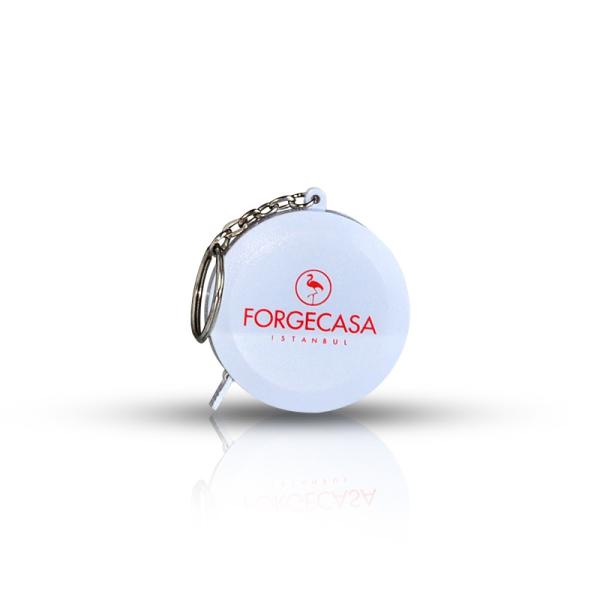 Wintape Quality 79inch 2Meters Mini Compact Keychain Soft Auto Lock Gift Retractable Measure Tape With Key Ring