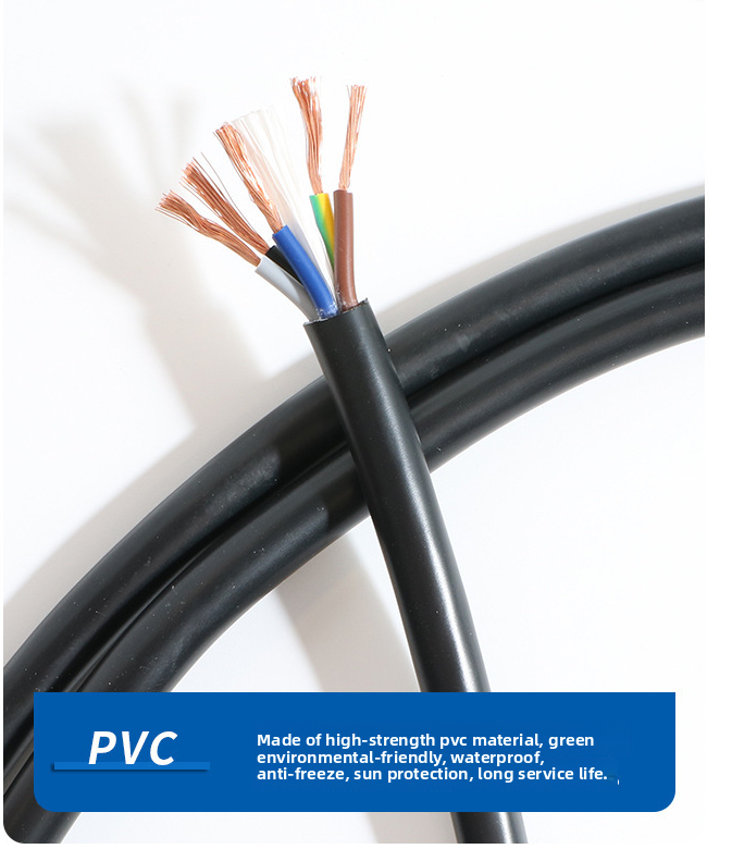 Multi-Core Flexible Control Cable with 300/500V Voltage Rating and 2000kV AC Test Voltage for Industrial Equipment and Home Appliance Lighting