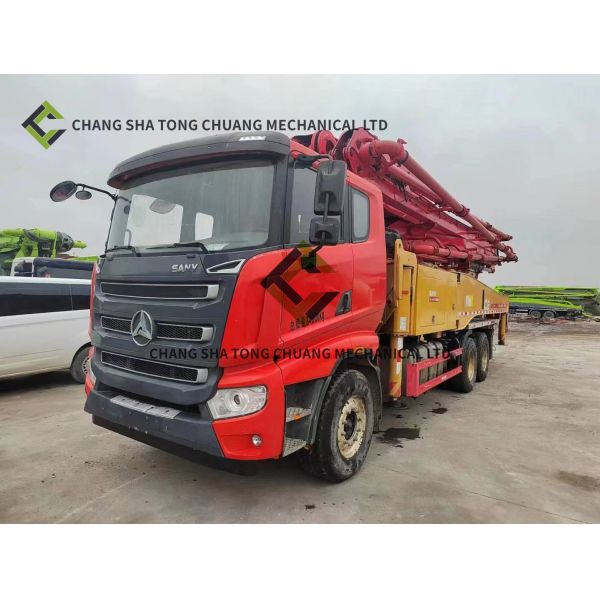 In 2021 Sany SYM5350THB1E Chassis 49 M Concrete Pump Truck 5 Cylinders And 5 Masts